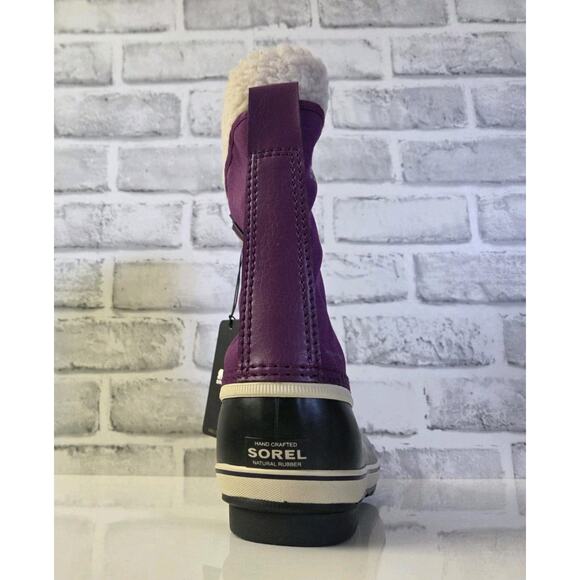 Girls Sorel Yoot Pac Duck Snow Waterproof Rubber Winter Boots Purple Warm Size 5 - Picture 4 of 6